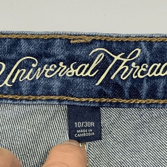 Universal Thread High Rise Shortie Frayed Denim Short - Picture 3 of 7